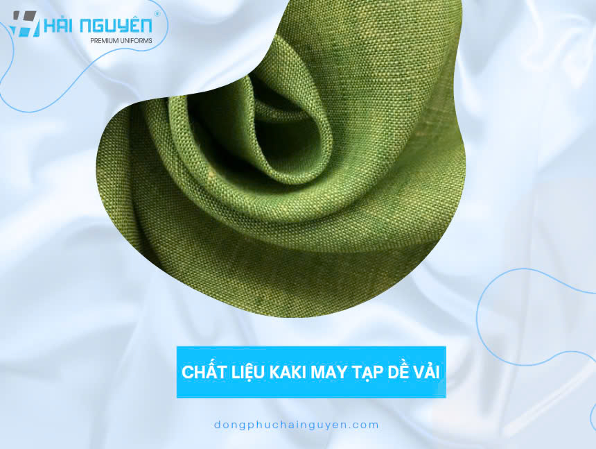 Chất liệu kaki may tạp dề vải