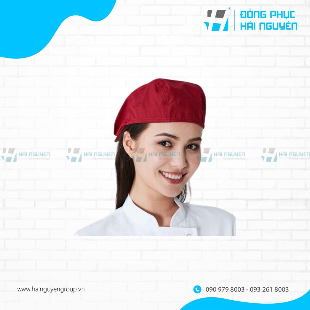 Mẫu nón bếp beret