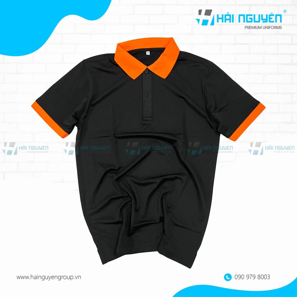 Mẫu áo polo bo gân phối màu