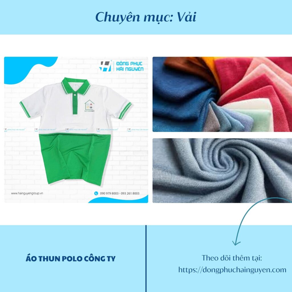 Chất liệu vải may polo đồng phục