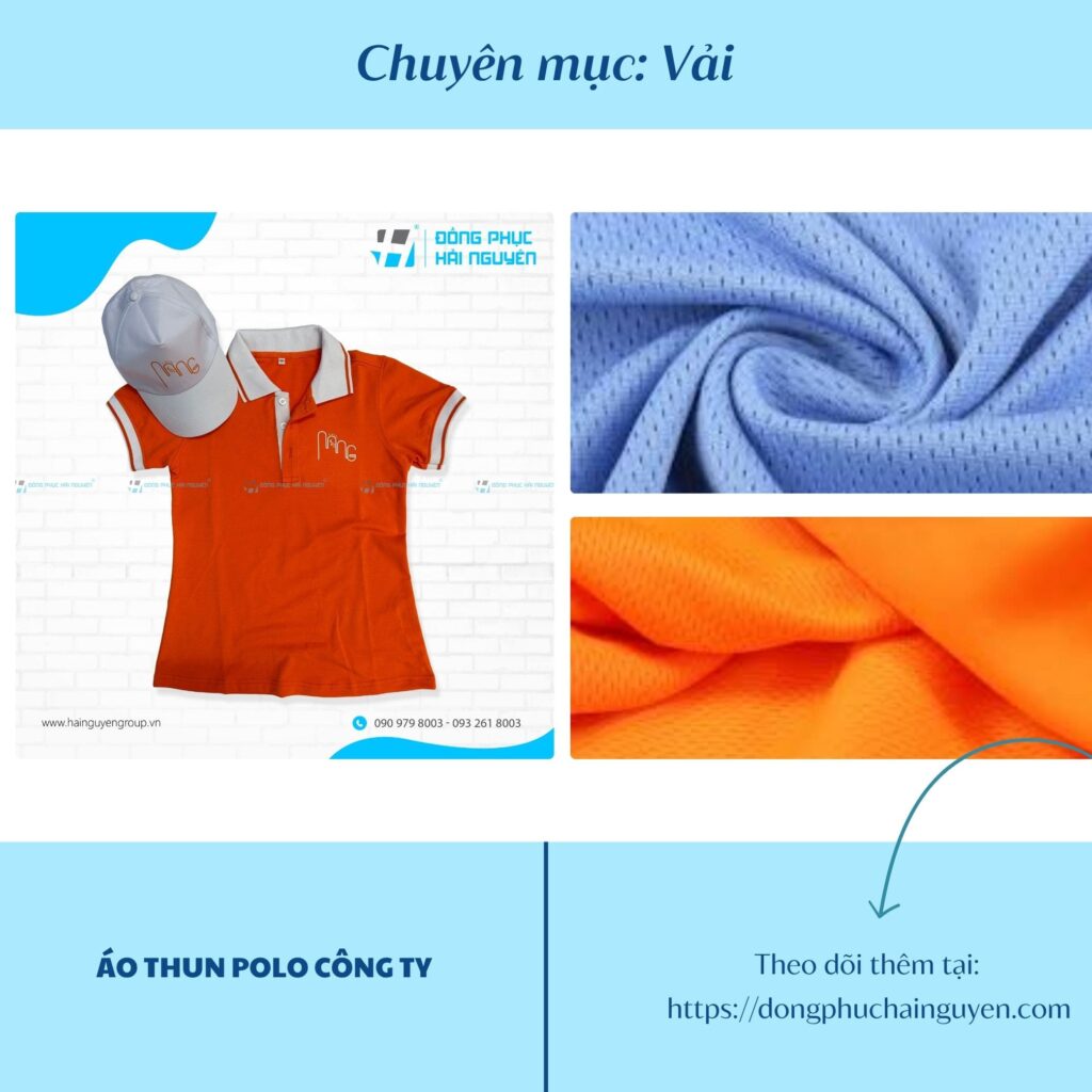 Những loại vải may áo polo công ty