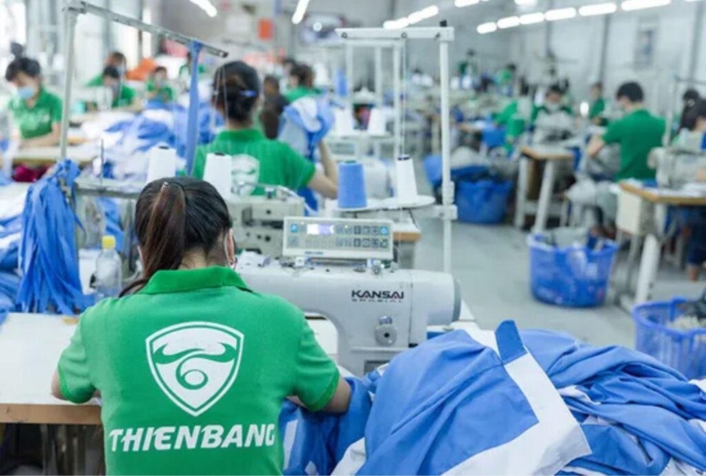 Xưởng may đồng phục Thiên Bằng