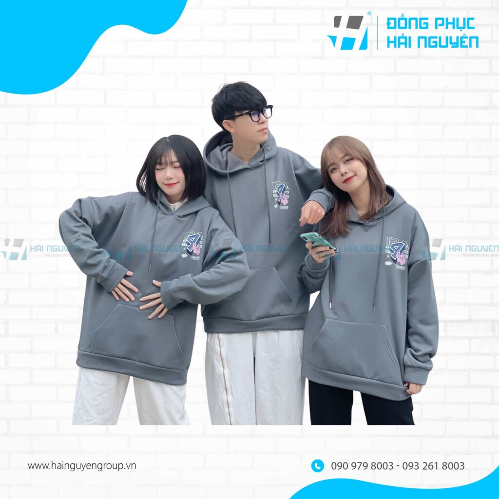 áo khoác hoodie nhóm lớp in hình theo yêu cầu
