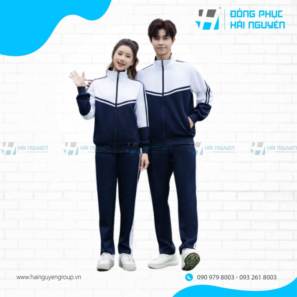 cơ sở may áo khoác thể dục đồng phục trường học