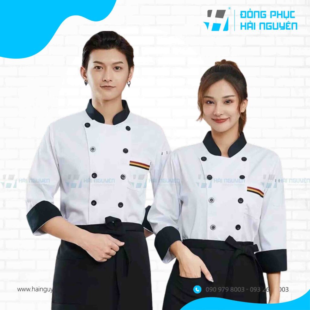 Đồng phục bếp unisex phù hợp cho cả nam và nữ