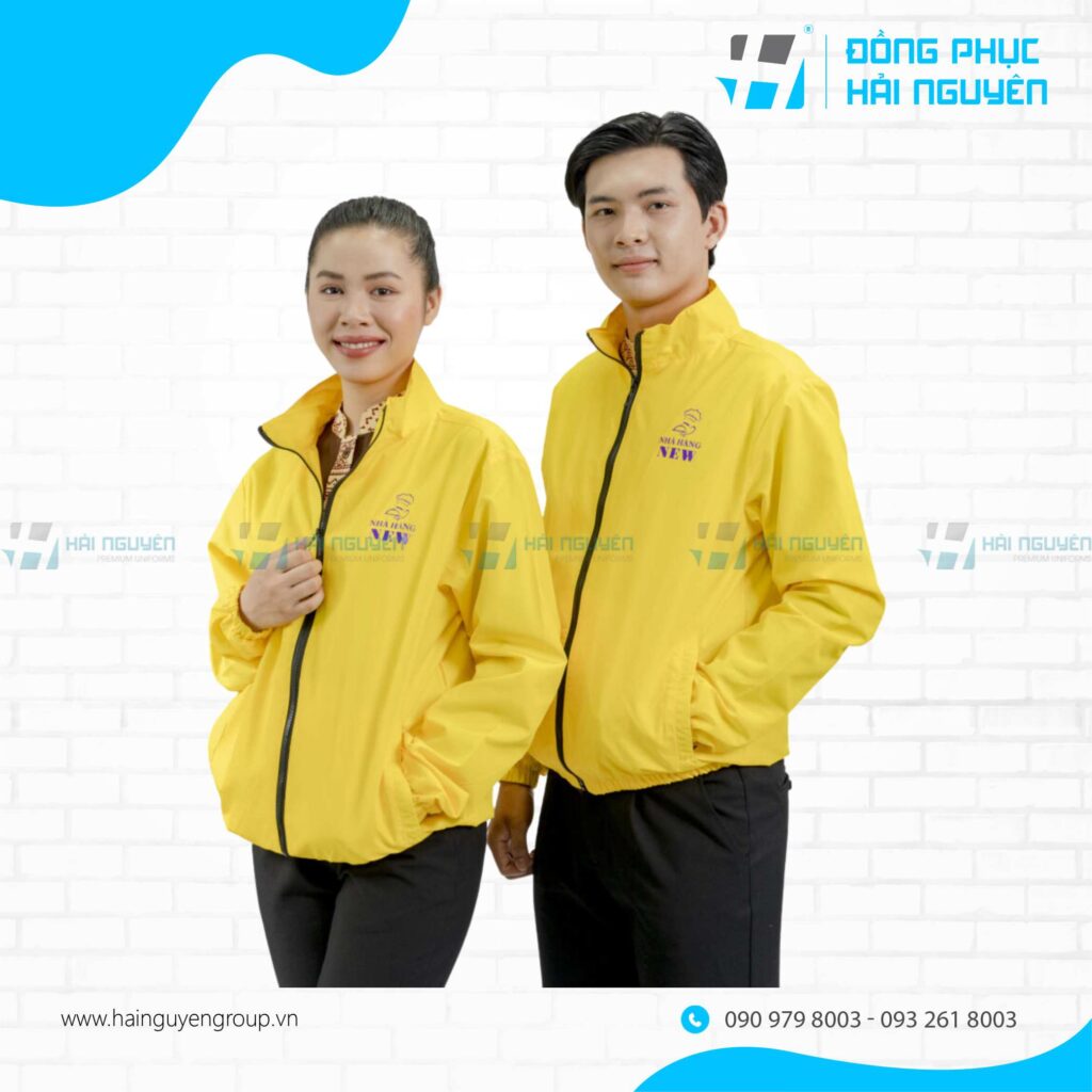 may nhanh mẫu áo khoác sự kiện in logo
