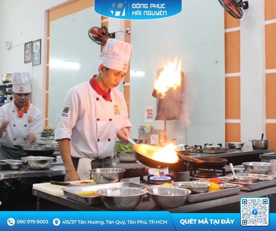 Quần áo bếp chuyên nghiệp nâng cao hình ảnh thương hiệu nhà hàng