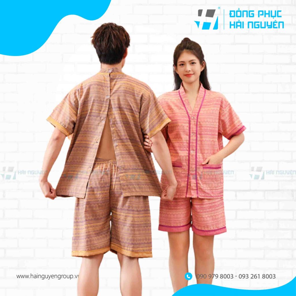 Quần áo khách spa vải kate lạnh, dáng rộng