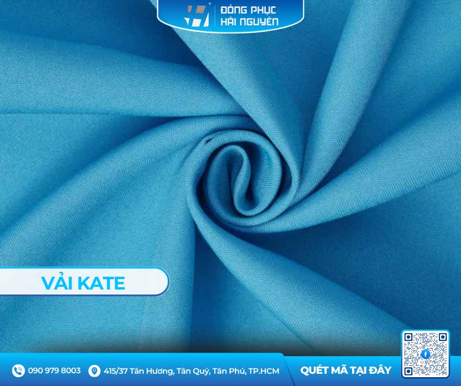 Vải kate thoáng mát cho đồng phục bếp