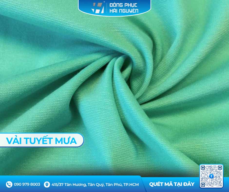 Vải tuyết mưa may áo bếp