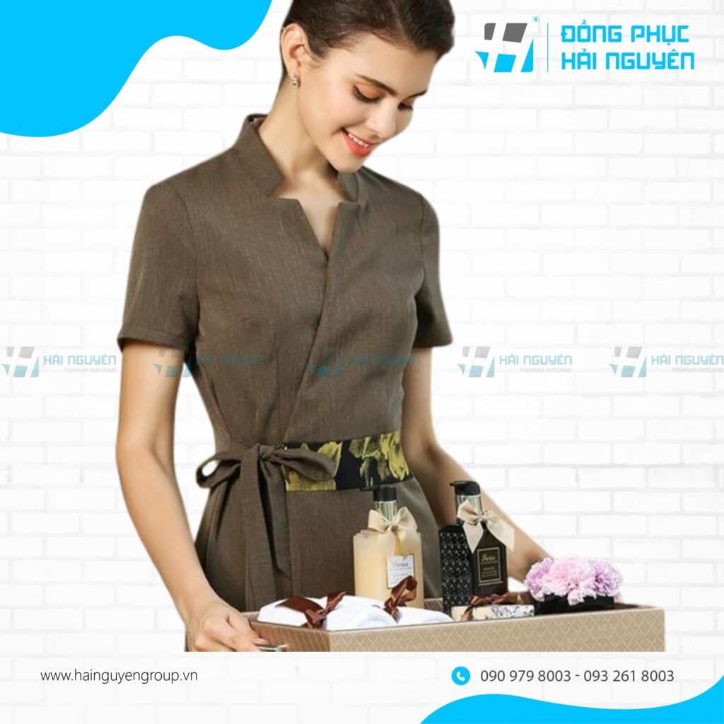 Áo cổ trụ spa nữ