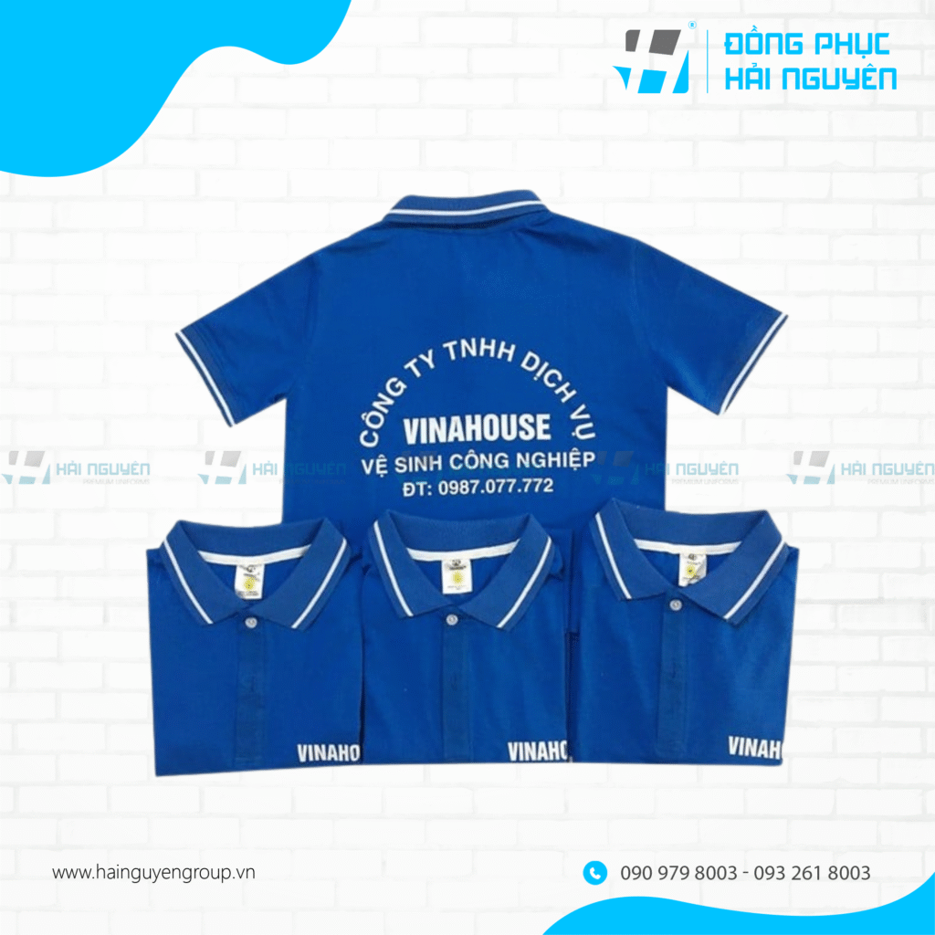 In logo ở lưng áo