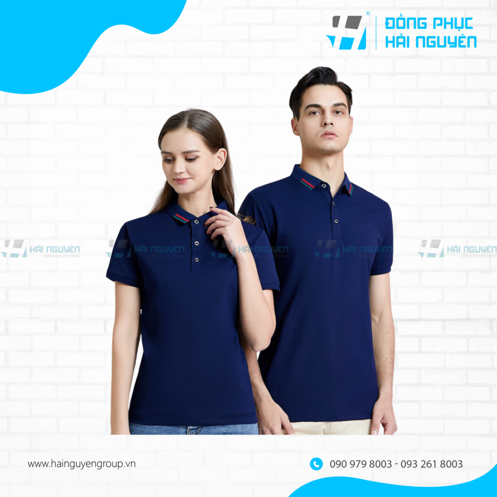 Áo đồng phục cách điệu cổ sơ mi