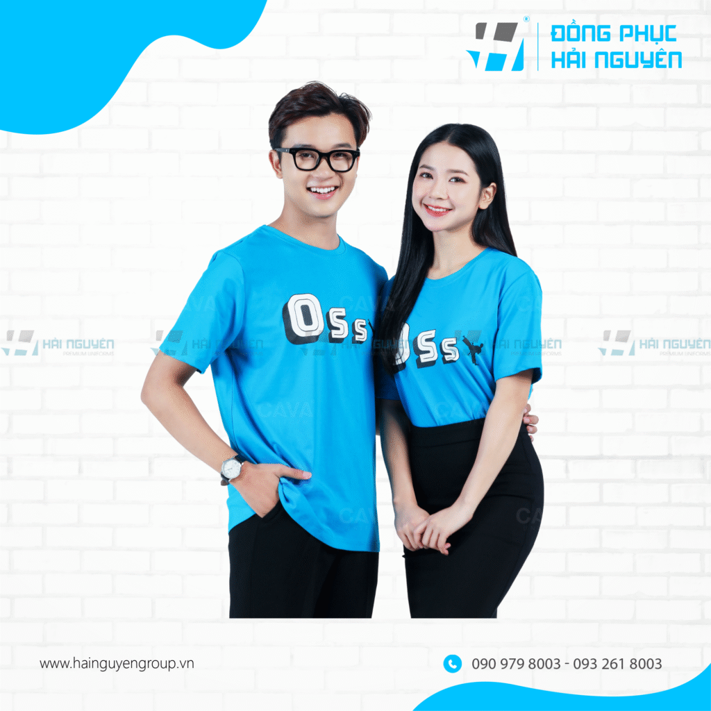 Áo thun đồng phục cổ tròn