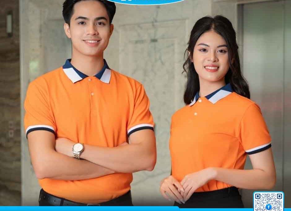 Đặt May Đồng Phục Áo Thun Có Cổ Giá Rẻ Tại TP.HCM