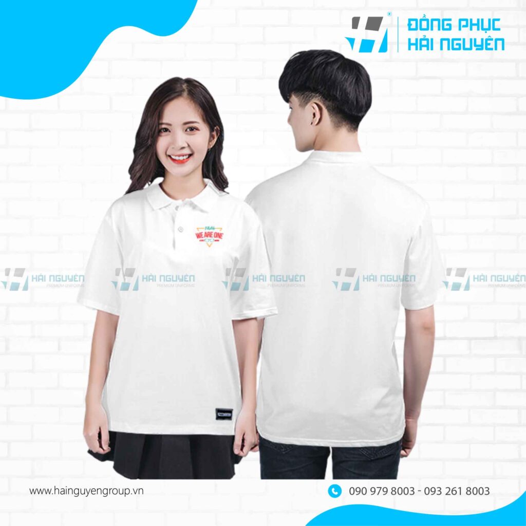 Mẫu áo lớp màu trắng đơn giản