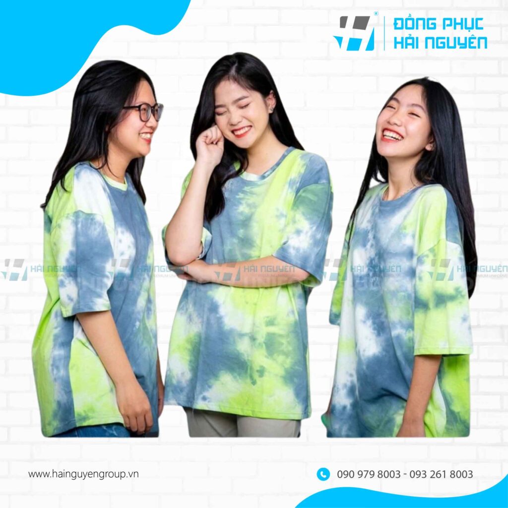 Mẫu áo lớp loang màu