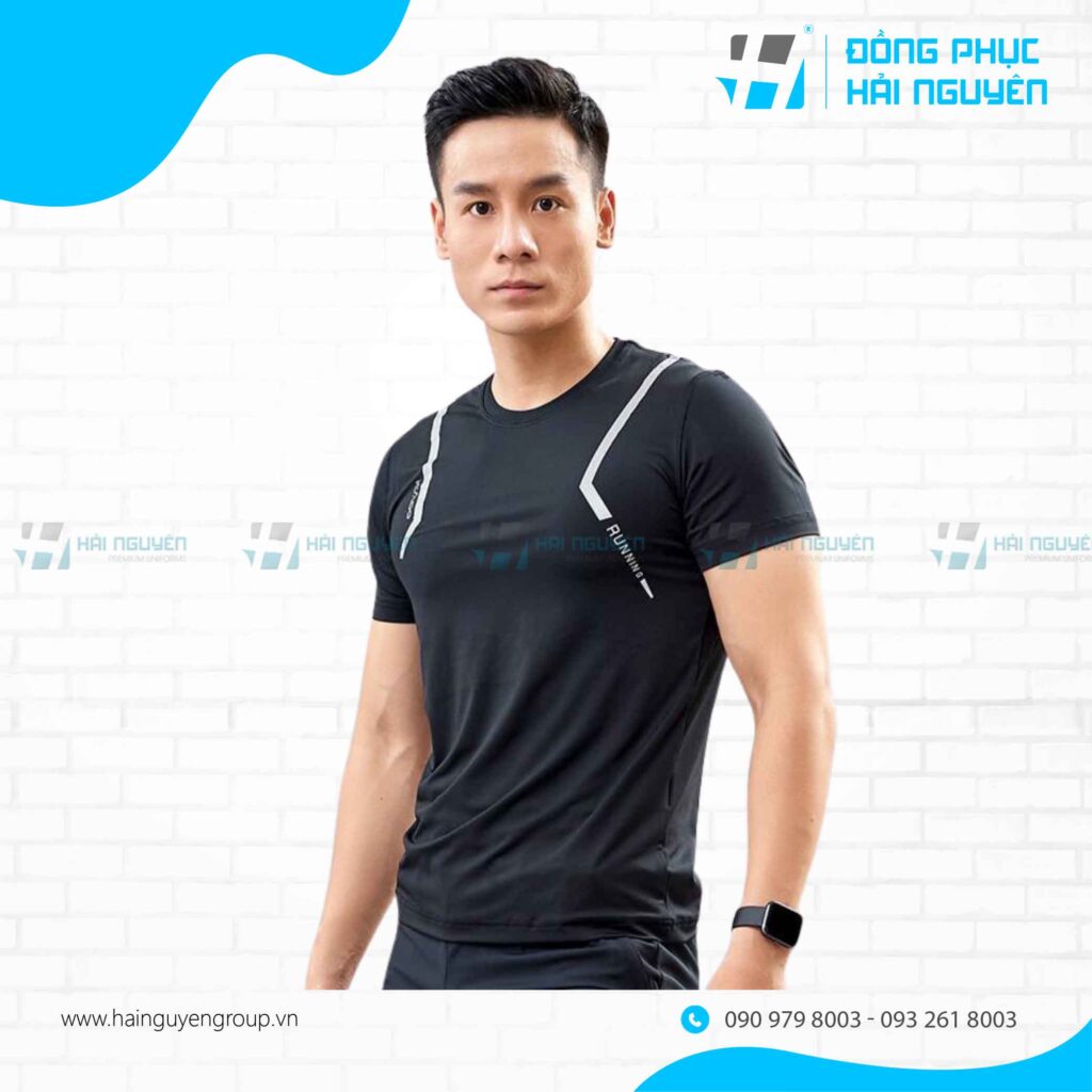 Mẫu áo thun thể thao dáng slim fit