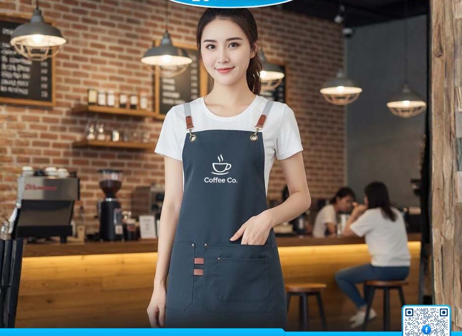 Xưởng May Tạp Dề In Logo Theo Yêu Cầu Giá Rẻ Tại TPHCM