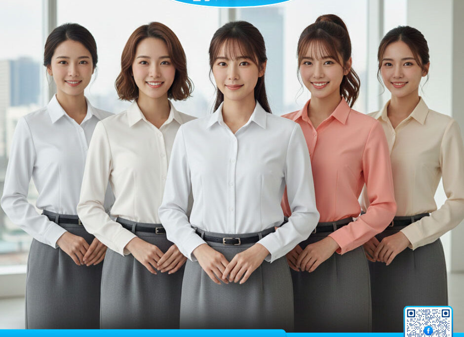 Mẫu Áo Sơ Mi Đồng Phục Công Sở Nữ Thanh Lịch