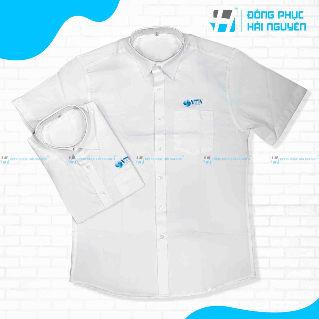 Mẫu áo sơ mi đồng phục cho nhân viên nam nữ