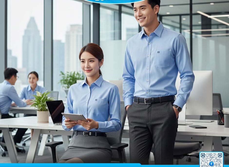 10+ Mẫu Áo Sơ Mi Đồng Phục Công Sở Đẹp Nhất Hiện Nay