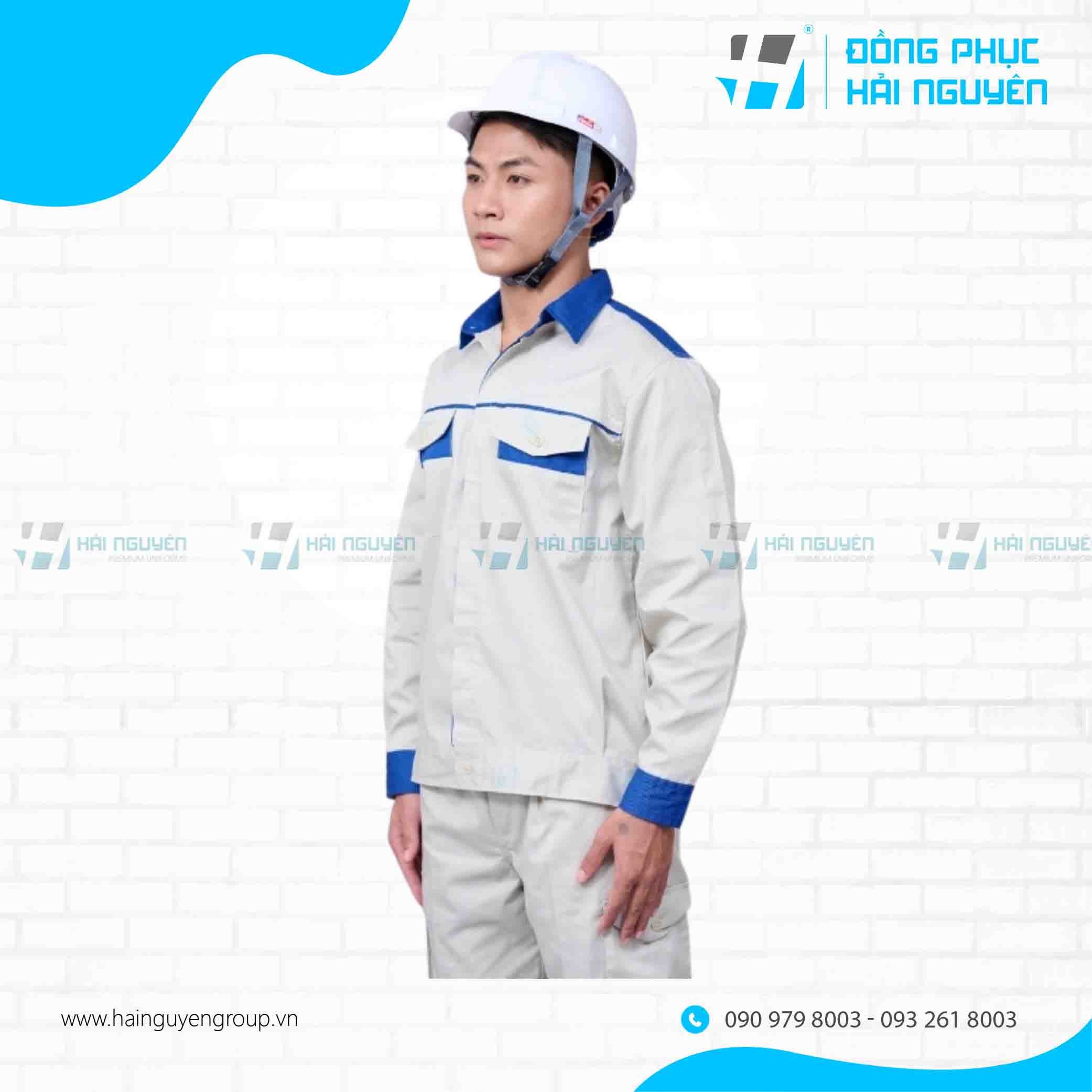 quần áo bảo hộ - 2 May quần áo bảo hộ tại Đồng phục Hải Nguyên