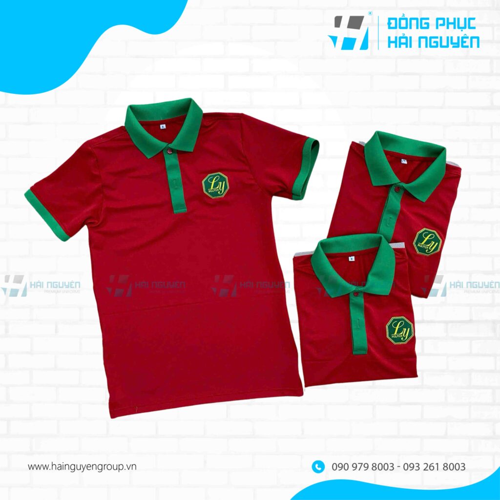 Áo thun đồng phục phối màu