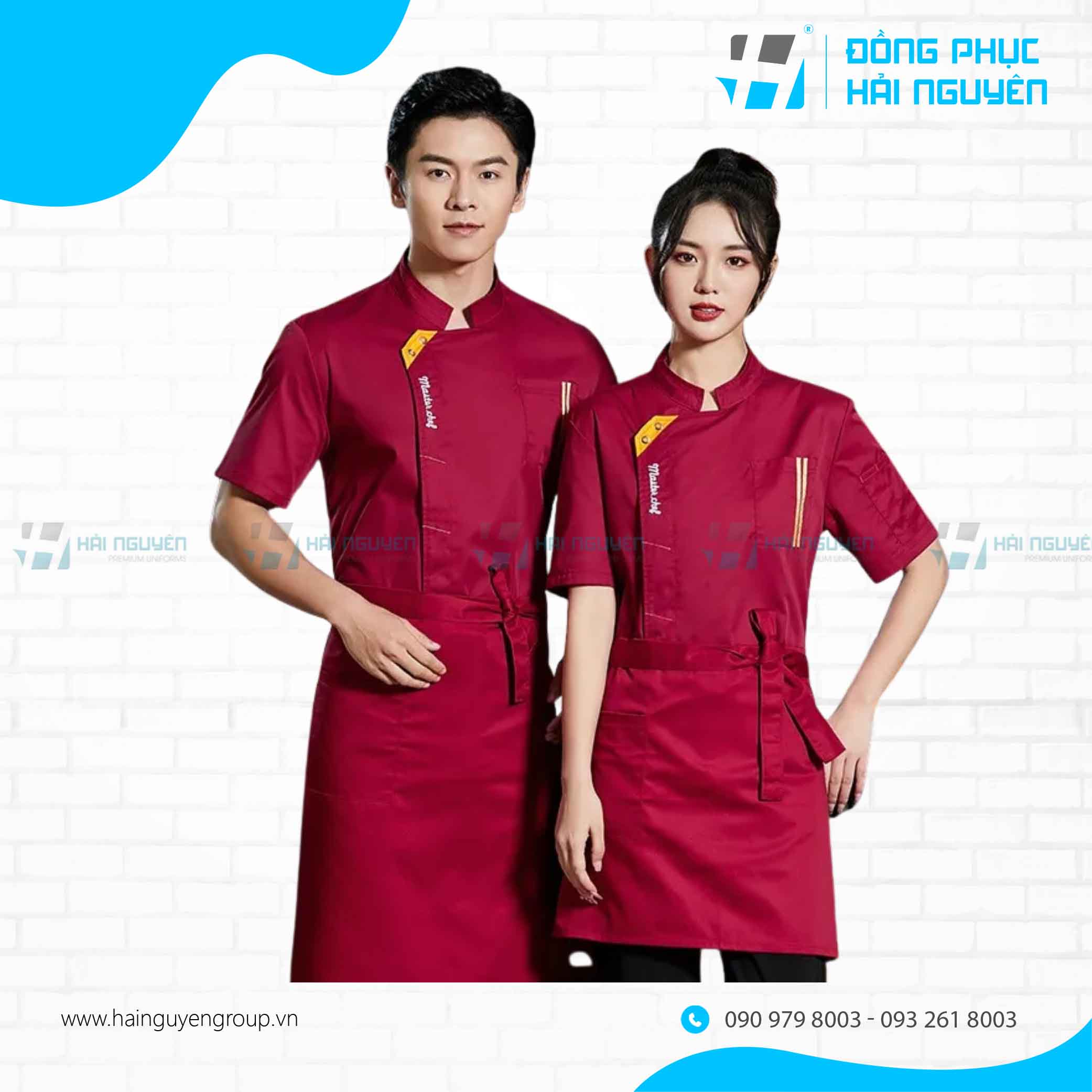 đồng phục nhà hàng - 3 Đặt may tại Đồng phục Hải Nguyên