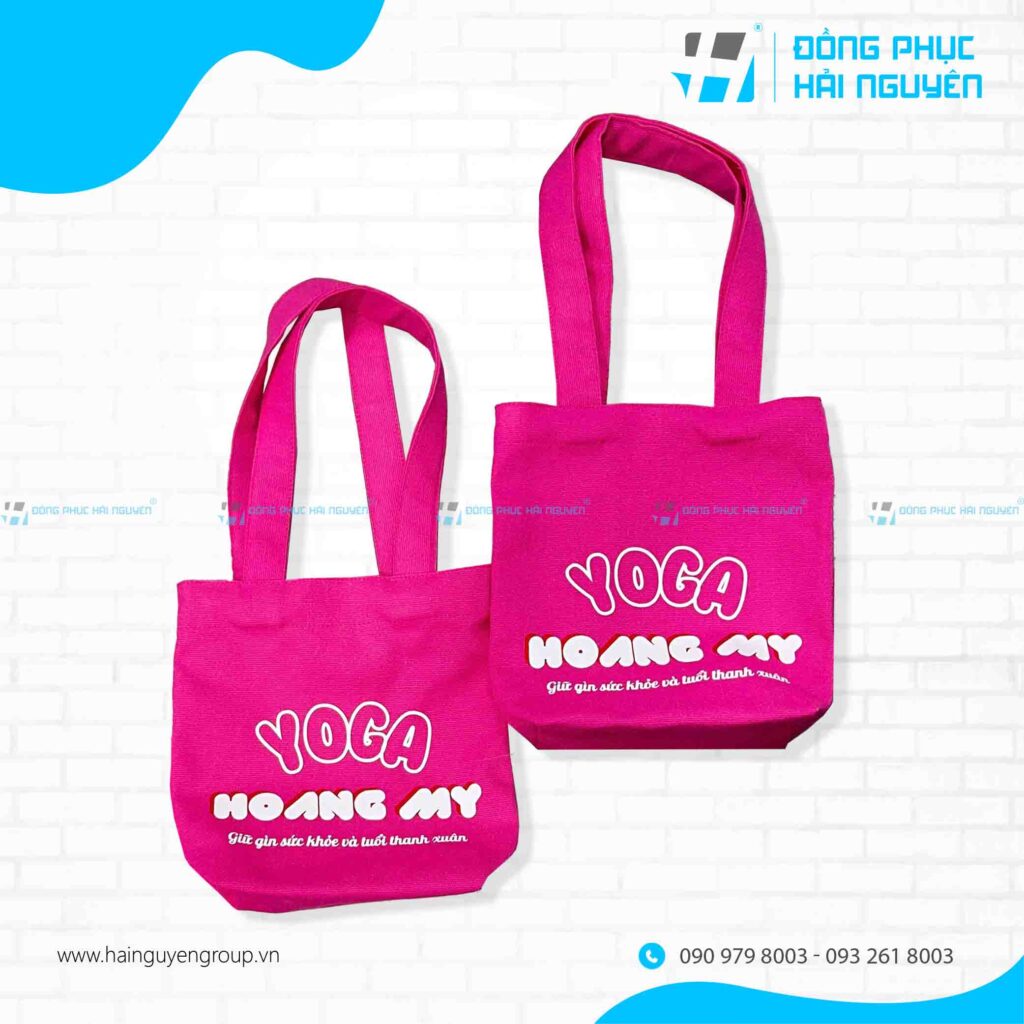 Túi tote canvas in logo