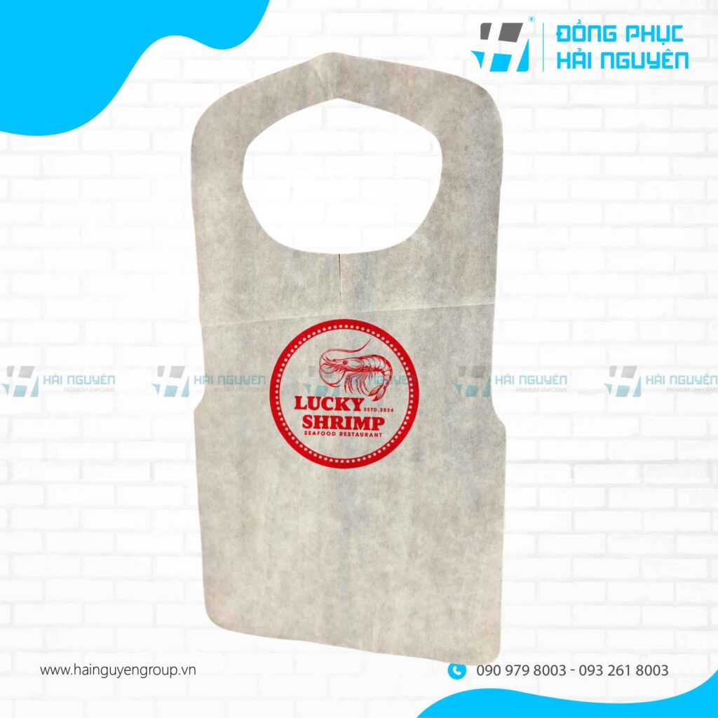 Tạp dề giấy in logo theo yêu cầu
