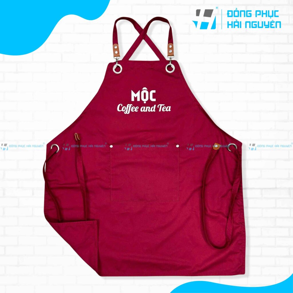 Tạp dề in hoặc thêu logo