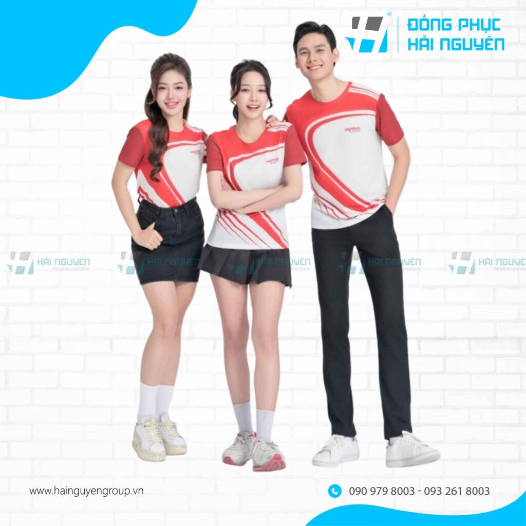 Áo thun phối màu