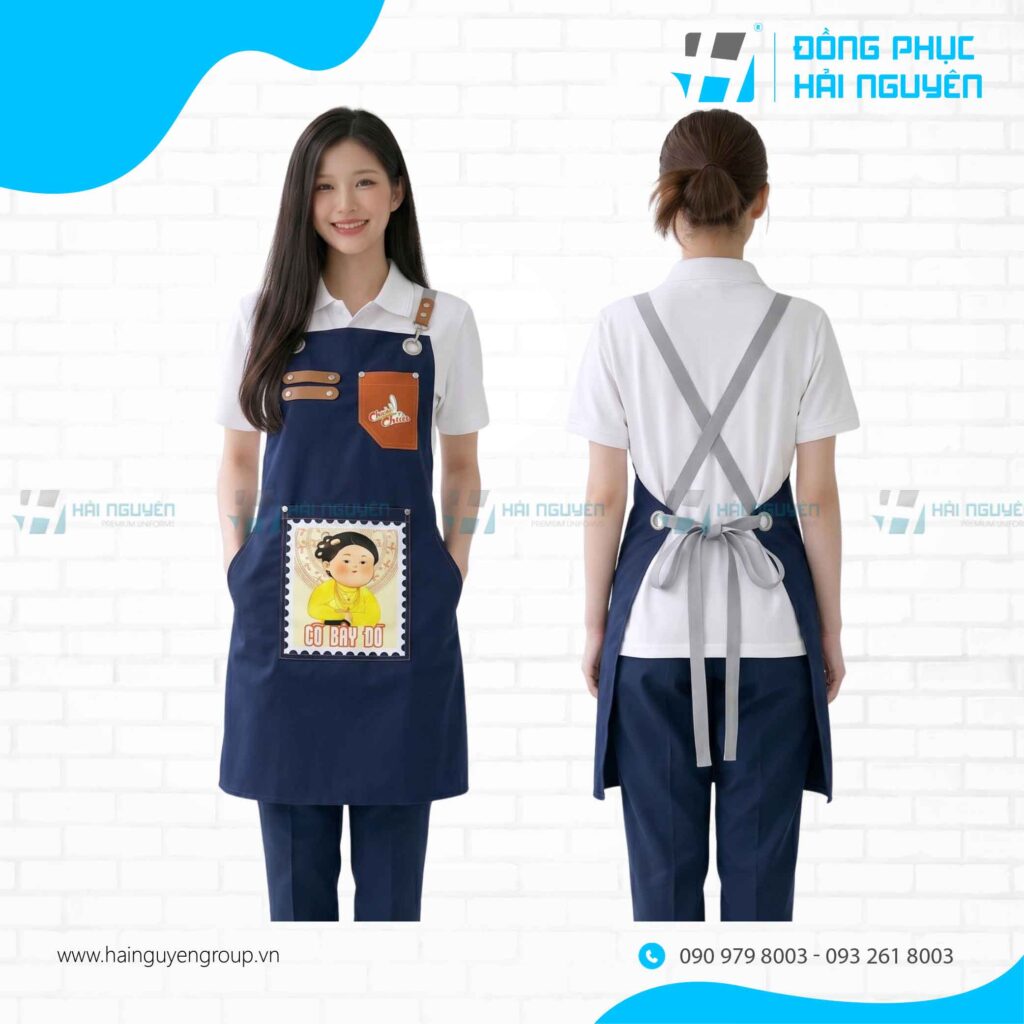 Dịch vụ in tạp dề theo yêu cầu tại Đồng phục Hải Nguyên