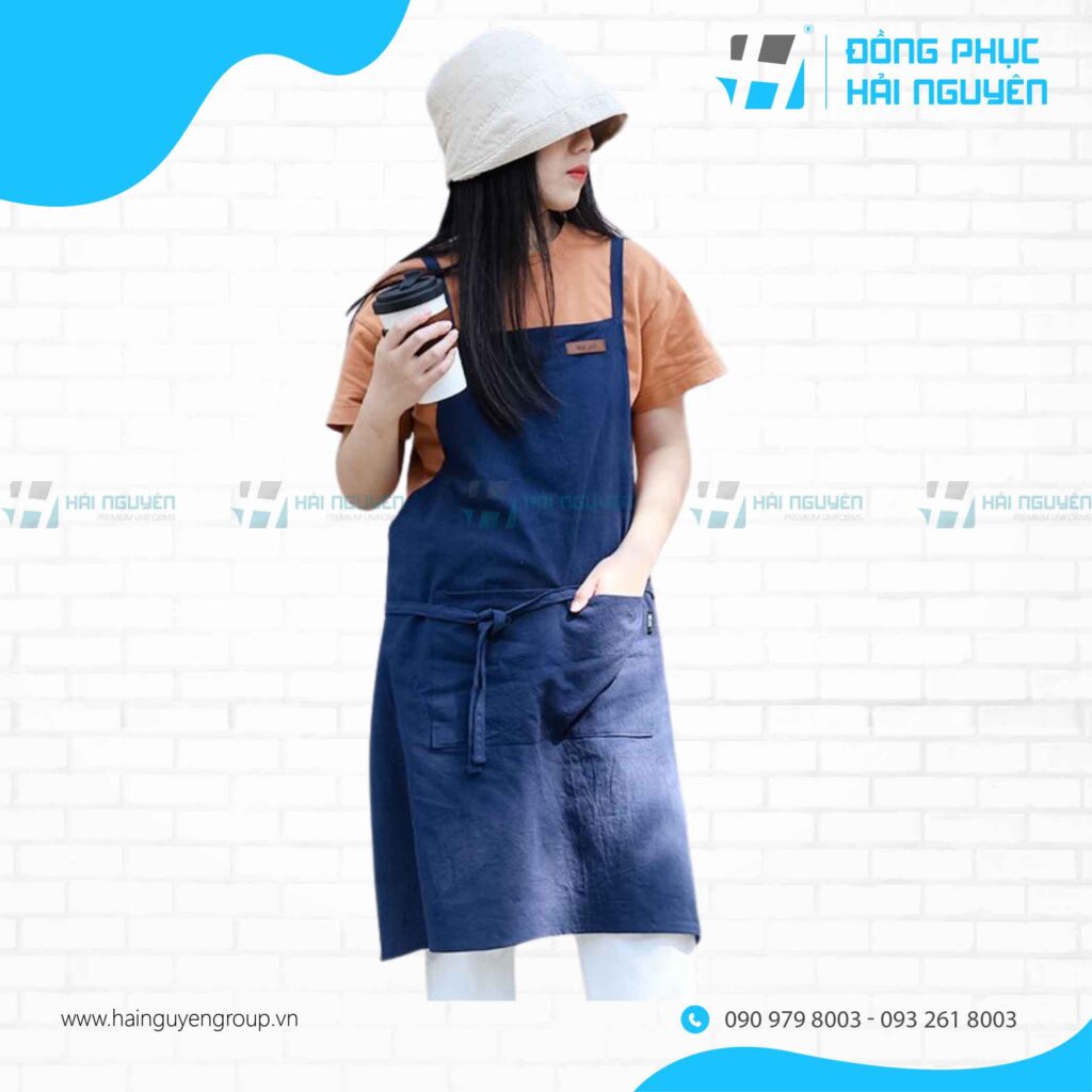 Chất liệu may tạp dề tạp dề cà phê