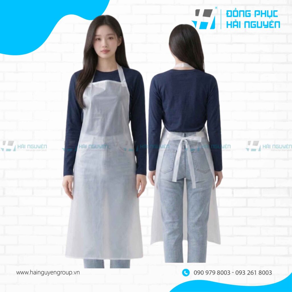 Tạp dề chống thấm nhựa PVC