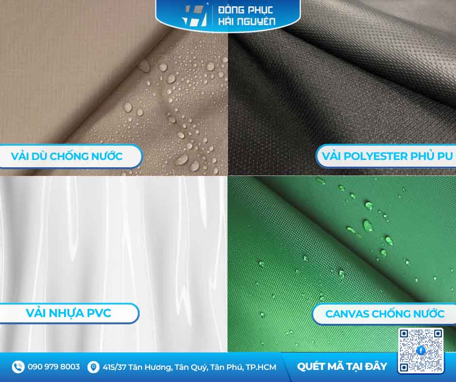 Các loại vải may tạp dề chống thấm