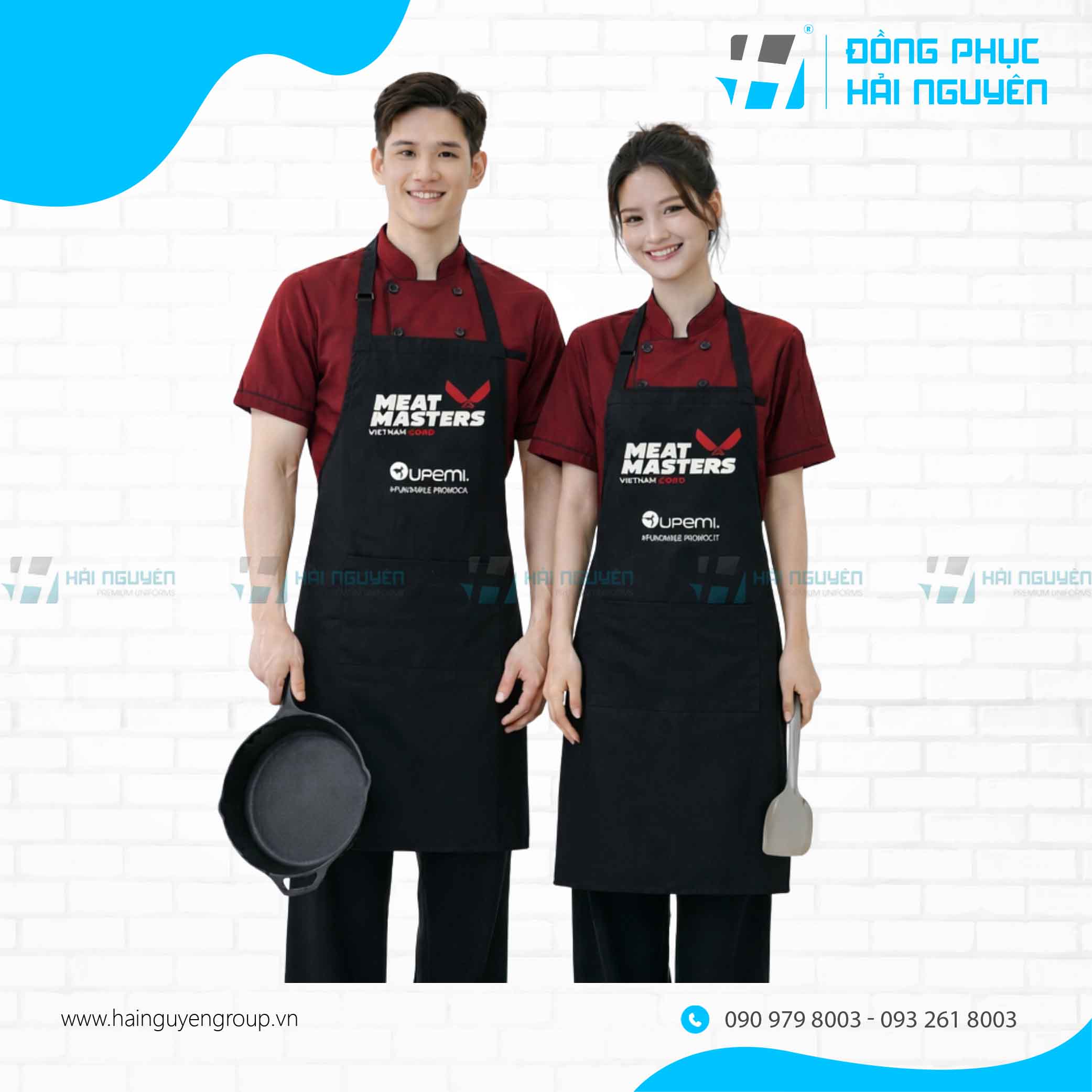 tạp dề đầu bếp - 1.1 (1) Tạp dề yếm