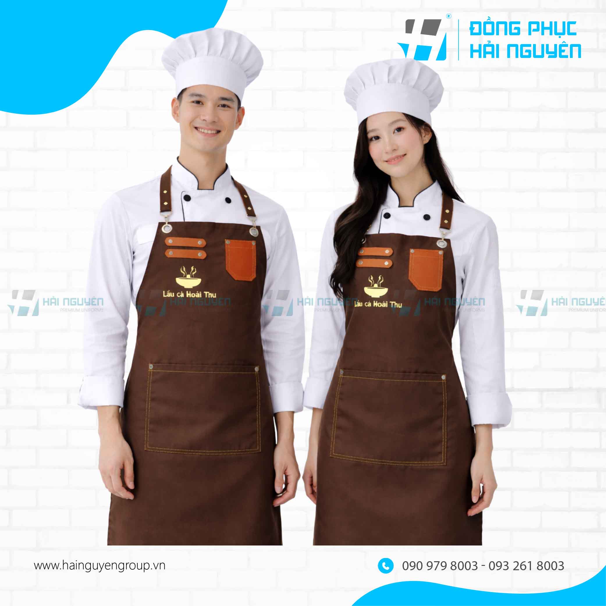 tạp dề đầu bếp - 1.1 (3) Tạp dề đeo chéo lưng