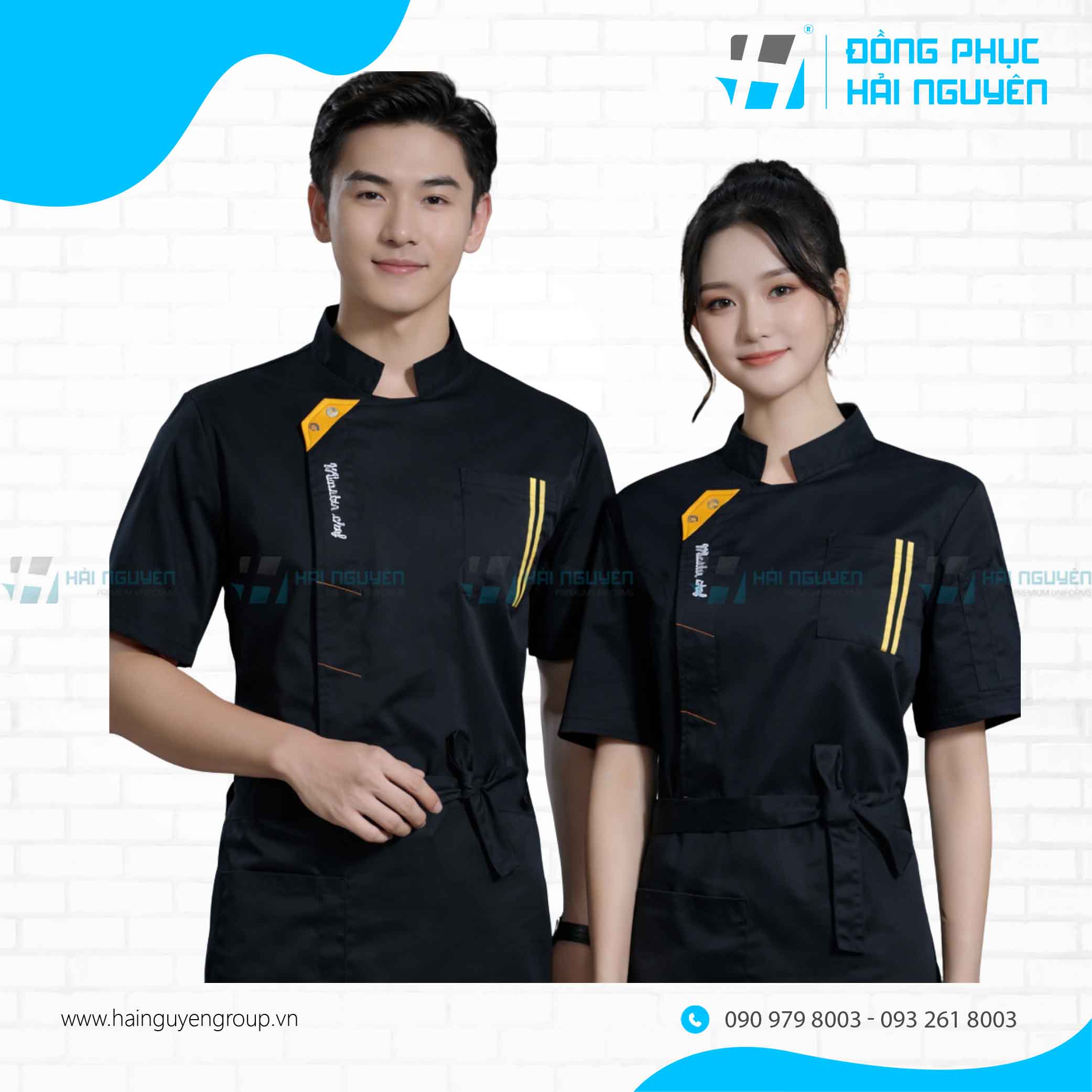 tạp dề đầu bếp - 1.1 (4) Tạp dề nửa thân