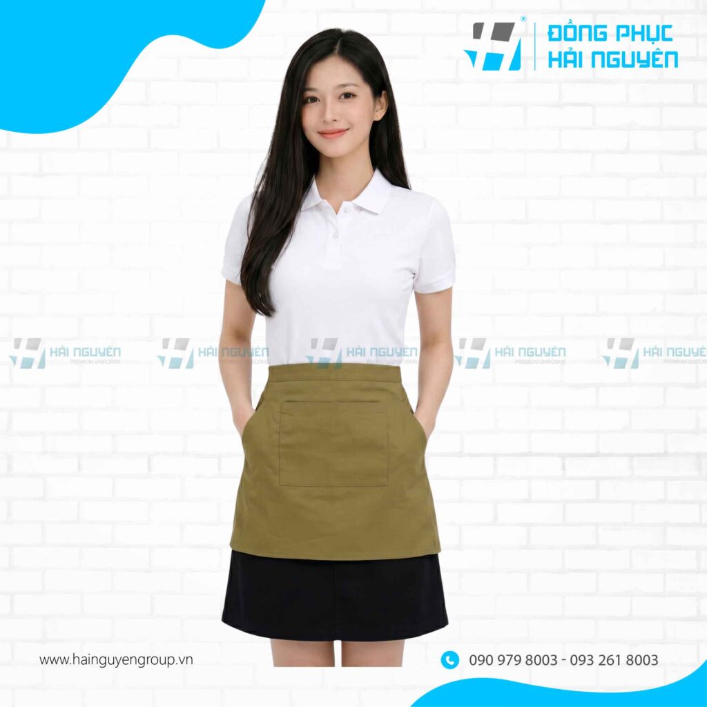 Tạp dề ngắn trơn