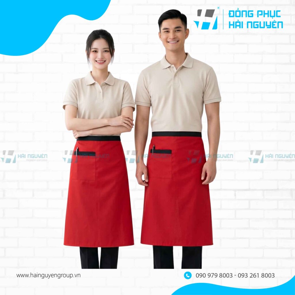 Tạp dề ngắn dáng dài