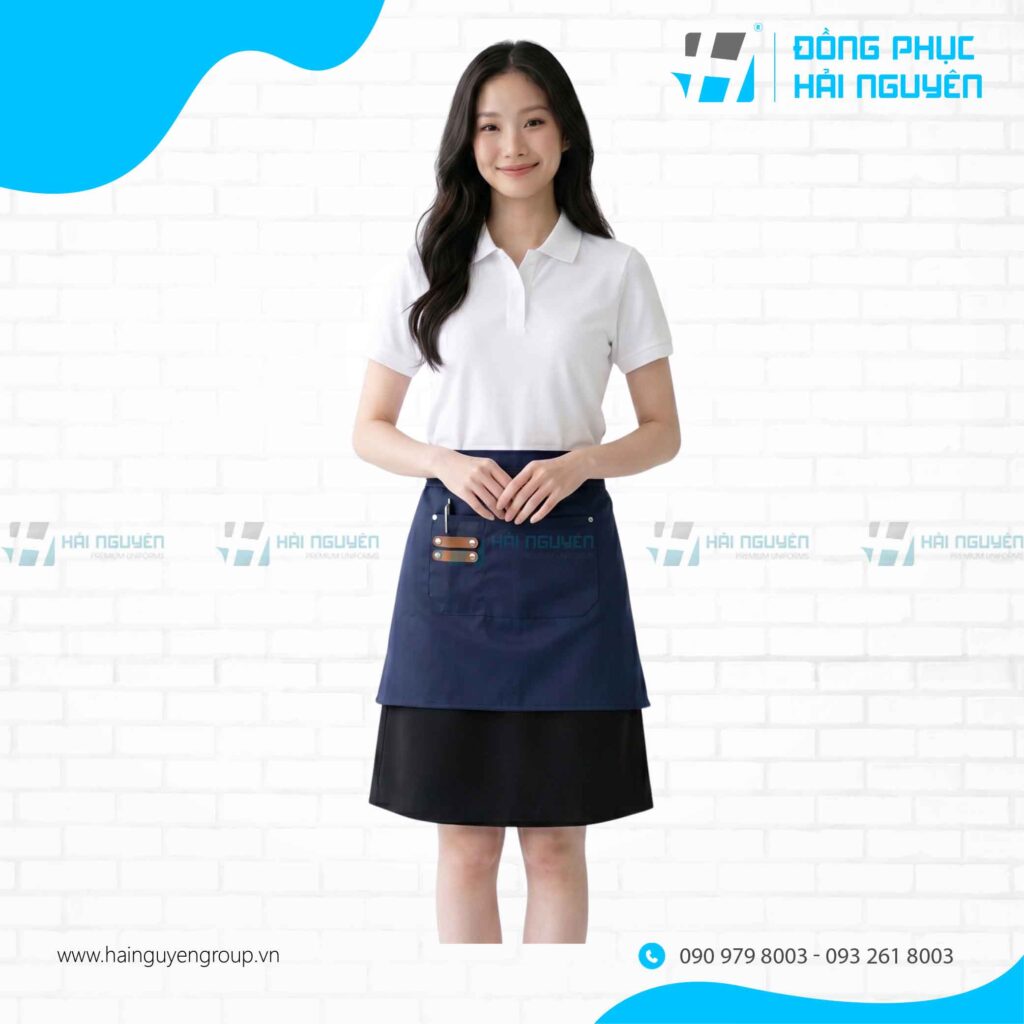 Chất liệu may tạp dề quán cà phê phổ biến