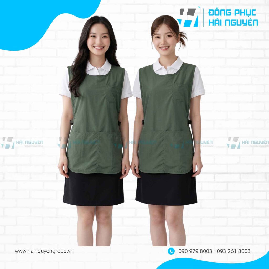Dịch vụ in logo tạp dề quán cafe tại xưởng